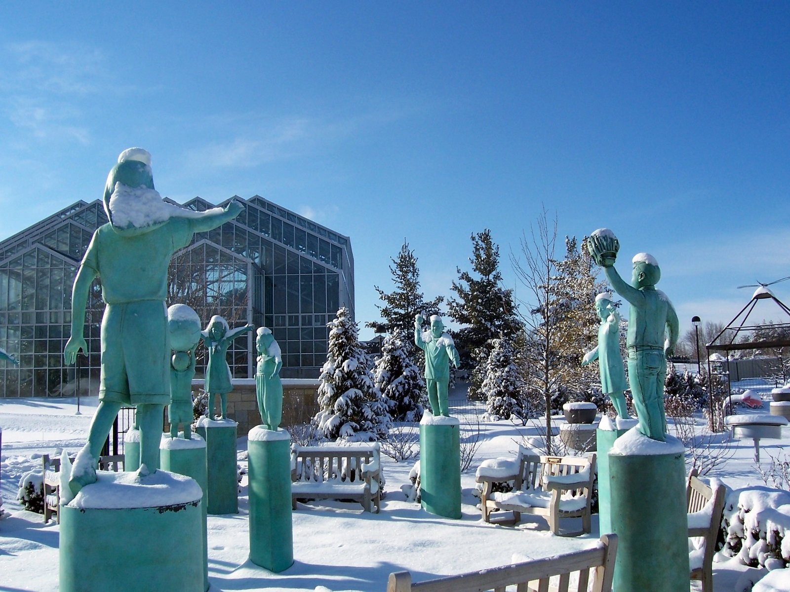 A Winter Walk Through the Sculpture Park